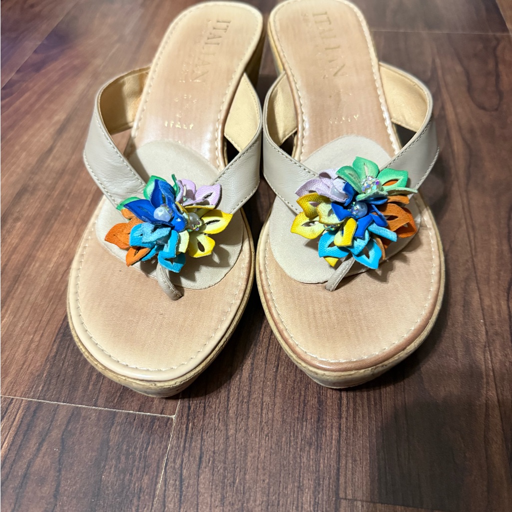 Italian Shoemakers Multicolor Floral Sandals